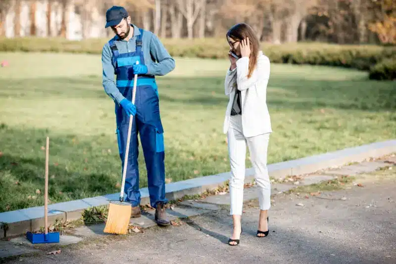 Professional paver maintenance